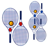 Tennis-Set PRO COLOUR - Werbeartikel