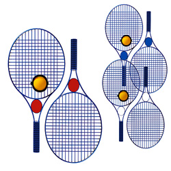 Tennis-Set PRO COLOUR - Werbeartikel