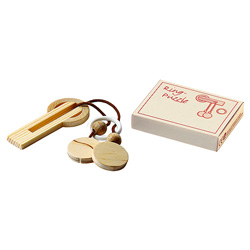 Knobelspiel HOLZ-RING - Werbeartikel