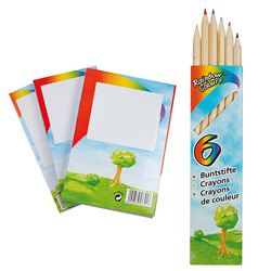 Malstifte-Set NATURE 6 - Werbeartikel