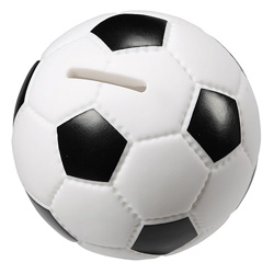 Spardose FU�BALL - Werbeartikel