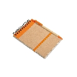 Recyceltes Notizbuch 80 Seiten SONORA, orange - Werbeartikel