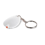 Schl�sselanh�nger / LED-Lampe TOTTEN, wei� - Werbeartikel