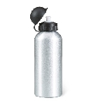 Metall Trinkflasche (600 ml) BISCING, silbermatt - Werbeartikel