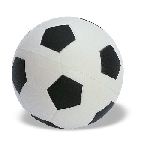 Anti-Stress-Fu�ball GOAL, wei�/schwarz - Werbeartikel