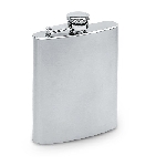 Taschenflasche SLIMMY, silbermatt - Werbeartikel
