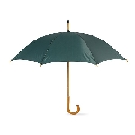 Regenschirm mit Holzgriff CALA, gr�n - Werbeartikel