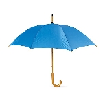 Regenschirm mit Holzgriff CALA, royalblau - Werbeartikel