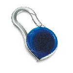 Ma�band METRICA, transparent blau - Werbeartikel