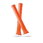Klopfschlauch - Klatschstange BAMBAM, orange - Werbeartikel