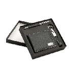 Set mit Geldb�rse ELEGANCI, schwarz - Werbeartikel