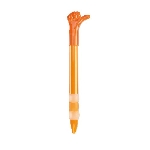 Kuli mit Hand HELLO, orange - Werbeartikel