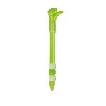Kuli mit Hand HELLO, limettengr�n - Werbeartikel