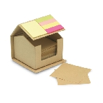 Notizaufkleber recycelt RECYCLOPAD, beige - Werbeartikel