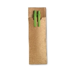 Schreibset GREENSET, limettengr�n - Werbeartikel