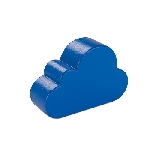 Anti-Stre�-Wolke CLOUDY, blau - Werbeartikel
