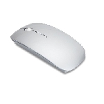 Optische Maus CURVY, silber matt - Werbeartikel