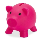 Sparschwein SOFTCO, fuchsia - Werbeartikel