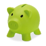 Sparschwein SOFTCO, limettengr�n - Werbeartikel