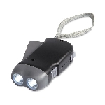 LED-Taschenlampe ROBIN, schwarz - Werbeartikel