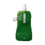 Faltbare Wasserflasche GATES, transparent gr�n - Werbeartikel