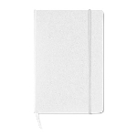 A5 Notizbuch SQUARED, wei� - Werbeartikel