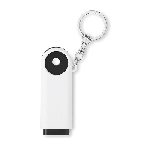 Schl�sselring mit Chip/LED COMPRAS, schwarz - Werbeartikel