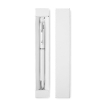 Drehkugelschreiber mit Stylus EDUAR, wei� - Werbeartikel