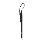 Lanyard mit Metalkarabiner LANY, schwarz - Werbeartikel