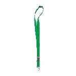 Lanyard mit Metalkarabiner LANY, gr�n - Werbeartikel