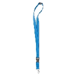 Lanyard mit Metalkarabiner LANY, t�rkis - Werbeartikel