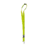 Lanyard mit Metalkarabiner LANY, limettengr�n - Werbeartikel