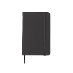 Notizbuch 96 Seiten NOTELUX, schwarz - Werbeartikel