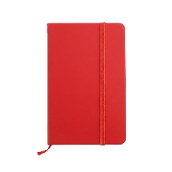 Notizbuch 96 Seiten NOTELUX, rot - Werbeartikel