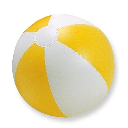 Strandball PLAYTIME, gelb - Werbeartikel