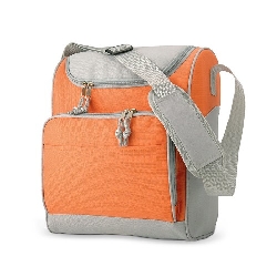 K�hltasche mit Fronttasche ZIPPER, orange - Werbeartikel