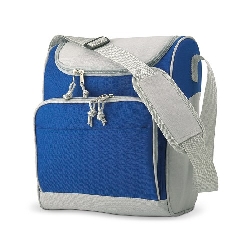 K�hltasche mit Fronttasche ZIPPER, k�nigsblau - Werbeartikel