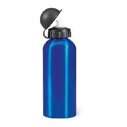 Metall Trinkflasche (600 ml) BISCING, blau - Werbeartikel