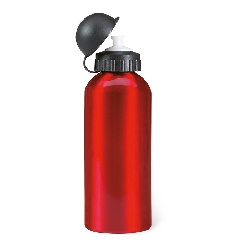Metall Trinkflasche (600 ml) BISCING, rot - Werbeartikel