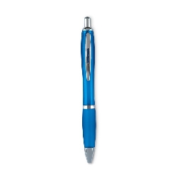 Kugelschreiber RIOCOLOUR, transparent blau - Werbeartikel