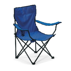 Camping / Strandstuhl EASYGO, blau - Werbeartikel