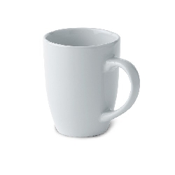 Trendige Kaffeetasse TRENT, wei� - Werbeartikel