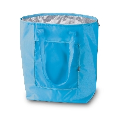 K�hltasche f�r Einkauf faltbar PLICOOL, himmelblau - Werbeartikel
