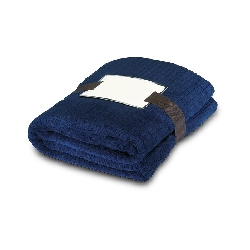 Fleecdecke 240gr / m2 CAP CODE, blau - Werbeartikel
