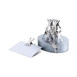Magnetisches Klammerspiel CASTILLO, silbermatt - Werbeartikel