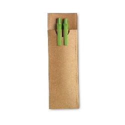 Schreibset GREENSET, limettengr�n - Werbeartikel