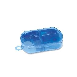 B�roset in Box BUROBOX, transparent blau - Werbeartikel
