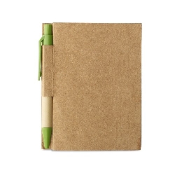 Mini Notziblock CARTOPAD, limettengr�n - Werbeartikel