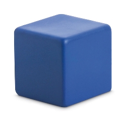 Anti Stress W�rfel SQUARAX, blau - Werbeartikel