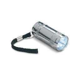 Taschenlampe TEXAS, silbermatt - Werbeartikel